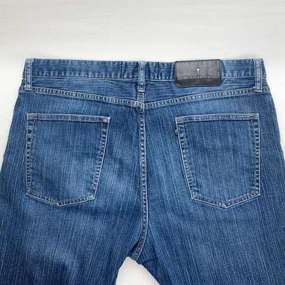 American Tall Carman Tapered Fit Jeans Mens Size 38x36 Blue - Picture 5 of 5
